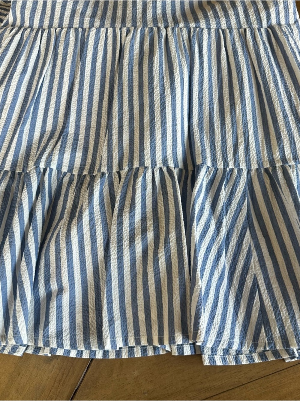Veronica Beard Trisha Stripe Cotton Shirtdress Lined Mini Dress Summer Womens L - Picture 9 of 9